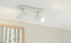 Trio Deckenspot, 2-flammig, weiß