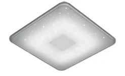 Trio LED-Deckenleuchte, Glas mit Effekt
