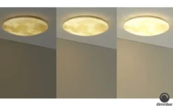 Trio LED-Deckenleuchte in Mondoptik `klein´