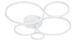 Trio LED-Deckenleuchte, Kreise, weiß Rondo