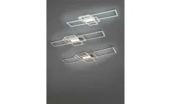 Trio LED-Deckenleuchte, Nickel-matt/silberfarben