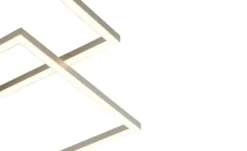 Trio LED-Deckenleuchte Nickel matt