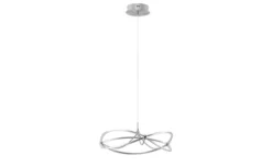 Trio LED-Pendelleuchte Nickel-matt geschwungen Charivari