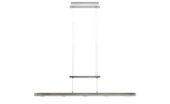 Trio LED-Pendelleuchte, nickel matt mit Dimmer