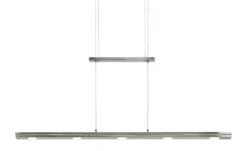 Trio LED-Pendelleuchte, nickel matt mit Dimmer