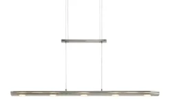 Trio LED-Pendelleuchte, nickel matt mit Dimmer
