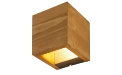 Trio LED-Wandleuchte, Pinienholz ´Kubus´