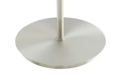 Trio Stehleuchte, 3-flammig, Nickel-matt, Stoffschirm weiß