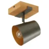 Trio Wand-/Deckenstrahler 1-flammig, Nickel-antik Bell