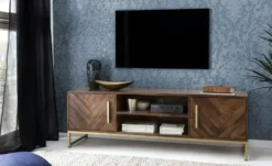 TV-Lowboard aus Massivholz Calatria