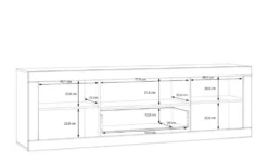 TV-Lowboard Push-to-Open Komili