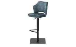 uno Barhocker in samtigem Velours Ginger
