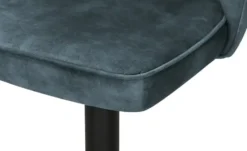 uno Barhocker in samtigem Velours Ginger
