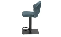 uno Barhocker in samtigem Velours Ginger