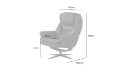 uno Drehsessel mit Hocker Henry