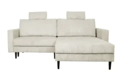 uno Ecksofa trendiger Cordstoff Livorno