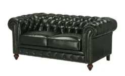 uno Ledersofa im Vintagelook Chesterfield