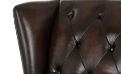 uno Relaxsessel aus Echtleder Chesterfield