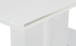 uno Säulentisch in Weißem Hochglanzlack Basti
