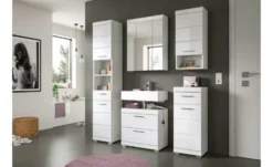 Unterschrank SCHLOONSEE, Breite 37cm, 1 Tür, 1 Schubkasten, 2 Fächer, MDF-Front in verschiedenen Farben erhältlich, Badmöbel, Badschrank, Kommode, Bad Schloonsee