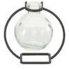 Vase mit Metallständer