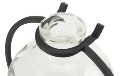 Vase mit Metallständer