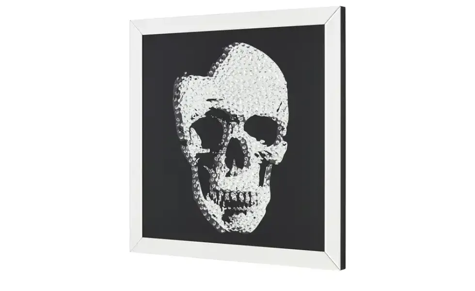 Wandspiegel mit Totenkopf Xino