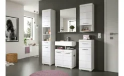 Waschbeckenunterschrank SCHLOONSEE, Breite 60cm, 2 Tür, 2 Fächer, mit Siphonausschnitt, MDF-Front in verschiedenen Farben erhältlich, Badmöbel, Badschrank, Kommode, Bad Schloonsee