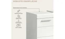 Waschbeckenunterschrank SCHLOONSEE, Breite 60cm, 2 Tür, 2 Fächer, mit Siphonausschnitt, MDF-Front in verschiedenen Farben erhältlich, Badmöbel, Badschrank, Kommode, Bad Schloonsee