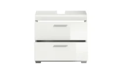 Waschbeckenunterschrank SCHLOONSEE, Breite 60cm, 2 Schubkästen, mit Siphonausschnitt, MDF-Front, in verschiedenen Farben erhältlich, Badmöbel, Badschrank, Kommode, Bad Schloonsee
