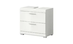Waschbeckenunterschrank SCHLOONSEE, Breite 60cm, 2 Schubkästen, mit Siphonausschnitt, MDF-Front, in verschiedenen Farben erhältlich, Badmöbel, Badschrank, Kommode, Bad Schloonsee