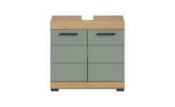 Waschbeckenunterschrank SCHLOONSEE, Breite 60cm, 2 Tür, 2 Fächer, mit Siphonausschnitt, MDF-Front in verschiedenen Farben erhältlich, Badmöbel, Badschrank, Kommode, Bad Schloonsee
