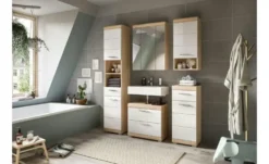 Waschbeckenunterschrank SCHLOONSEE, Breite 60cm, 2 Schubkästen, mit Siphonausschnitt, MDF-Front, in verschiedenen Farben erhältlich, Badmöbel, Badschrank, Kommode, Bad Schloonsee