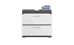 Waschbeckenunterschrank SCHLOONSEE, Breite 60cm, 2 Schubkästen, mit Siphonausschnitt, MDF-Front, in verschiedenen Farben erhältlich, Badmöbel, Badschrank, Kommode, Bad Schloonsee