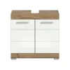 Waschbeckenunterschrank WALDSEE, Breite 60cm, 2 Tür, 2 Fächer, mit Siphonausschnitt, MDF-Front, in verschiedenen Farben erhältlich, Badmöbel, Badschrank, Kommode, Bad Waldsee
