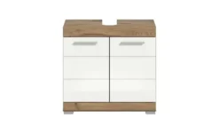 Waschbeckenunterschrank WALDSEE, Breite 60cm, 2 Tür, 2 Fächer, mit Siphonausschnitt, MDF-Front, in verschiedenen Farben erhältlich, Badmöbel, Badschrank, Kommode, Bad Waldsee