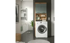 Waschmaschinenumbauschrank SCHLOONSEE, Breite 63cm, für Waschmaschine & Trockner, 2 Türen, MDF-Front, in verschiedenen Farben, Überbauschrank, Umbauschrank, Badschrank Schloonsee