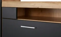 Wohnwand mit Beleuchtung Cortina